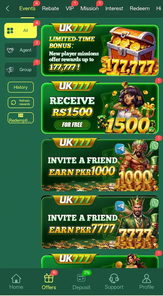 UK777 game Bonus